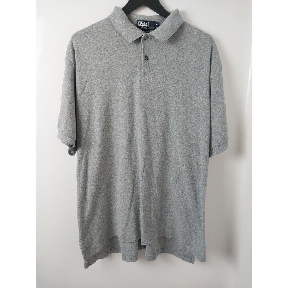 Polo by Ralph Lauren Gray Short Sleeve Cotton Polo Shirt Men's XL